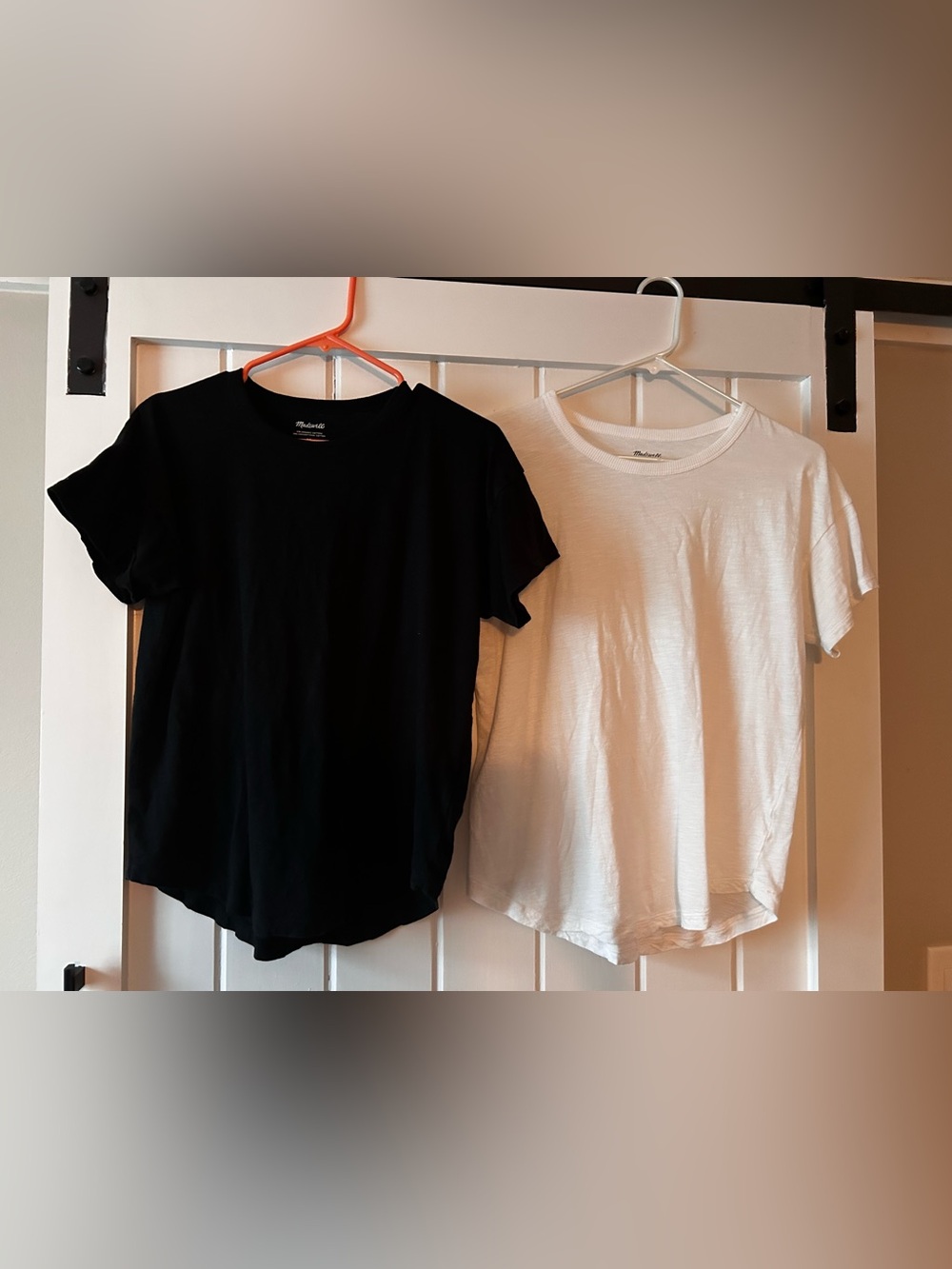 Madewell Short Sleeve Crew Tees (2) - Black & White